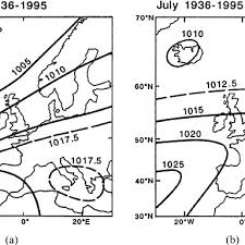 Average Atmospheric Circulation Charts Based On The 1936