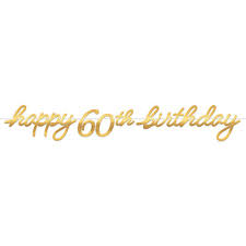 amscan golden age 60th birthday banner