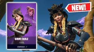 NEW GRIM FABLE Skin Gameplay in Fortnite! - YouTube