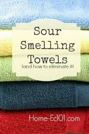 how to eliminate sour smelling towels