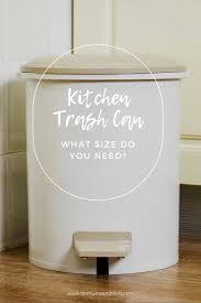 what size is a kitchen trash can