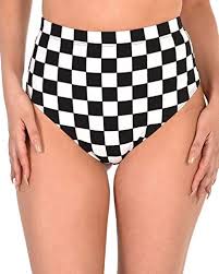 Iheartraves Black White Check On It Checkered High Waisted