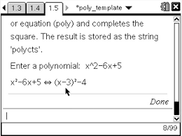 Polynomial Toolkit For Ti Nspire