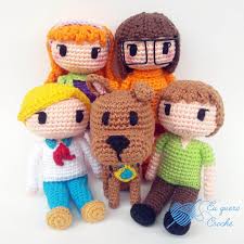 This pattern contains symbols and description of line by line. Scooby Doo Gang Eng Eu Quero Croche