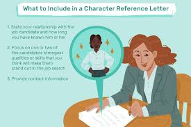 character reference letter exles and