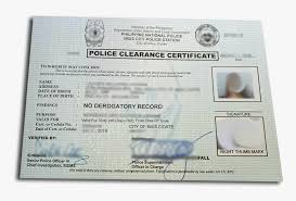 if the police clearance certificate is
