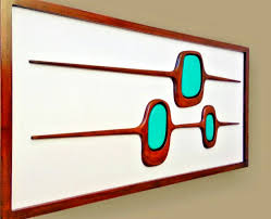 Mid Century Modern Wood Wall Art