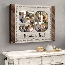 personalized photo gift 50th birthday