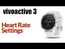 Garmin Vivoactive 3 How To Adjust Heart Rate Monitor Settings