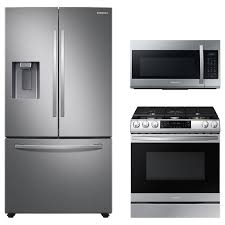 •10 function stainless steel fan forced oven • 3 layer reflective glass door •electronic touch control •electronic programmable clock set. Stainless Steel Kitchen Appliance Packages You Ll Love In 2021 Wayfair