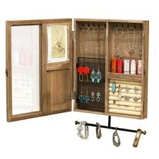 Wooden Jewelry Box With Wall Barn Door