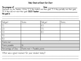 Cico Check In Check Out Behavior Management Resources English Spanish