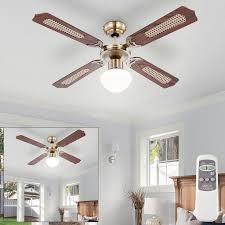 Fan With Remote Control Ceiling Light