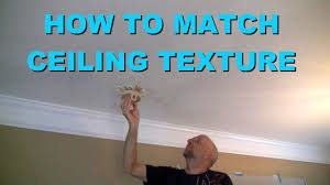 how to match ceiling texture you