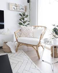 Choose a chair with an angled back that's high enough to support your shoulder blades while. 13 Stylish Rattan Chairs From 98 Home Living Room Home Decor Living Room Decor