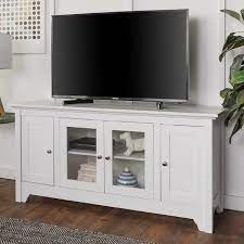 Ina 53 In White Wood Tv Stand 55