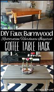 Diy Barnwood Coffee Table An Exercise