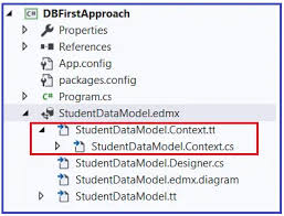 dbcontext in eny framework database