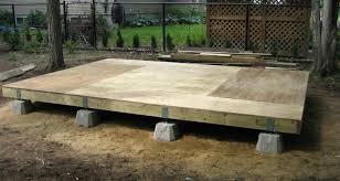 how to build a shed floor step by step