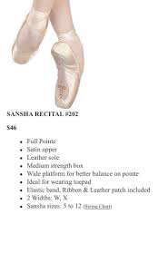 Sansha Ballet Pointe Shoes Womens Fashion Shoes Others