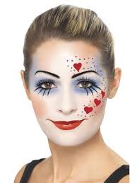 clown face paint makeup kit with clown