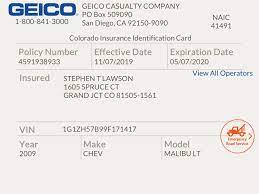 Contact geico customer service by phone 24 hours per day, seven days per week if you do not have access to your documents. Pin By Sharon Brownlie On Geico Car Insurance Insurance Printable Geico Car Insurance Car Insurance