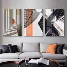Modern Abstract Building Canvas Poster