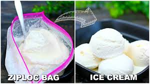 make ice cream using a ziploc bag in 5
