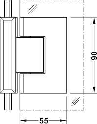 Shower Door Hinge For Glass Glass