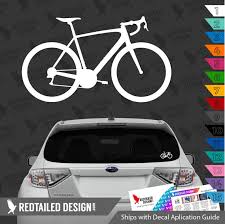 Road Bike Decal Car Sticker Cyclist Road Bike Decal