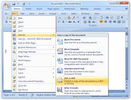 About Office 2007 Menu And Toolbar