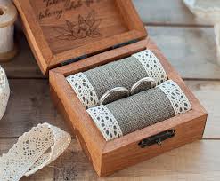 keepsake ring box handpainted wedding