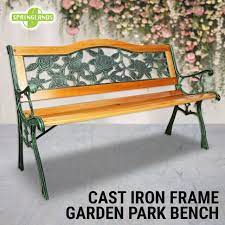 Park Bench Cast Iron Hardwood Garden
