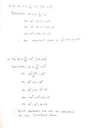 Quadratic Equations In One Variable