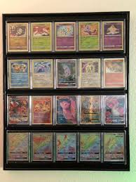 Pokemon booster boxes, packs, decks, single cards, tins, and much more are always in stock at dave and adam's. Frame From Michael S Worked Great For Displaying My Favorite Cards Pkmntcgcollections Trading Card Display Cool Pokemon Cards Display Cards