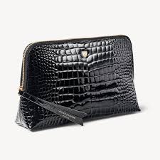 large cosmetic case in black patent