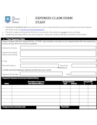 travel allowance claim form templates