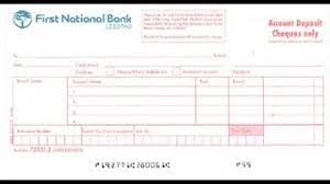 National bank of pakistan a/c title board of investment account no. How To Fill Out A Deposit Slip First National Bank