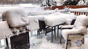 outdoor furniture survives the winter