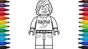 How to draw Lego Ninjago Cole (High school outfit) from the Lego Ninjago  Movie - YouTube