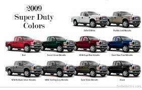 Ford F250 To F450 Paint Charts
