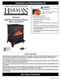 harman magnafire series coal stovesmark