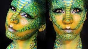lizard reptilian makeup tutorial
