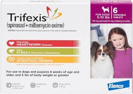 Trifexis Chewable Tablets For Dogs 5 10 Lbs 6 Treatments Magenta Box