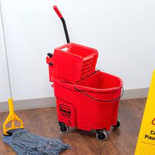 rubbermaid wavebrake 35 qt red mop
