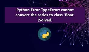 python error tyrror cannot convert