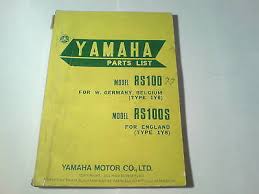 spare parts list yamaha rs 100 s rs