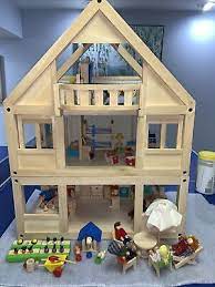 Plan Toys Dollhouse And Furniture