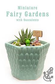 Miniature Fairy Gardens With Succulents