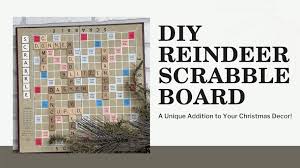 diy reindeer scrabble board a unique